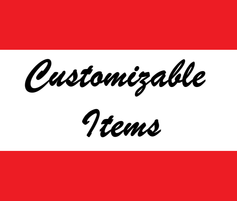 Customizable Items