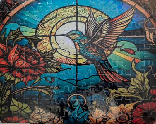 Stained Glass Hummingbird
