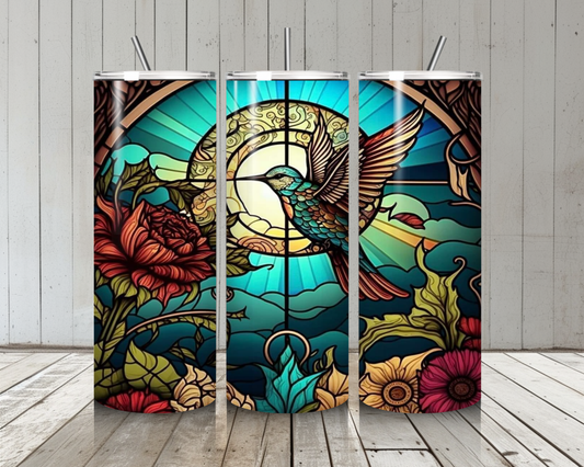 Stained Glass Hummingbird