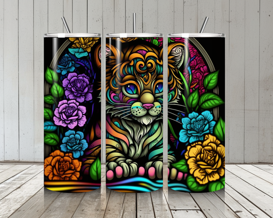 Stained Glass Tiger